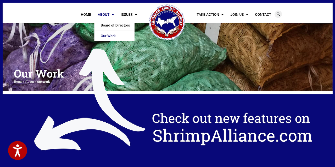 Check out new features on ShrimpAlliance.com