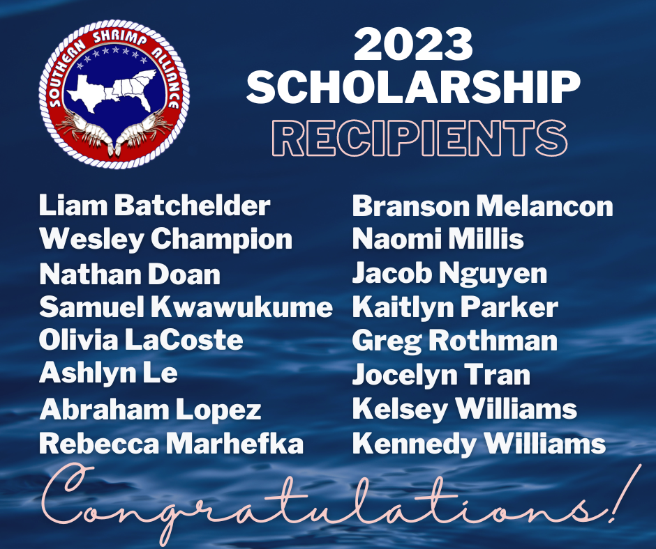 2023 Scholarship Recipients